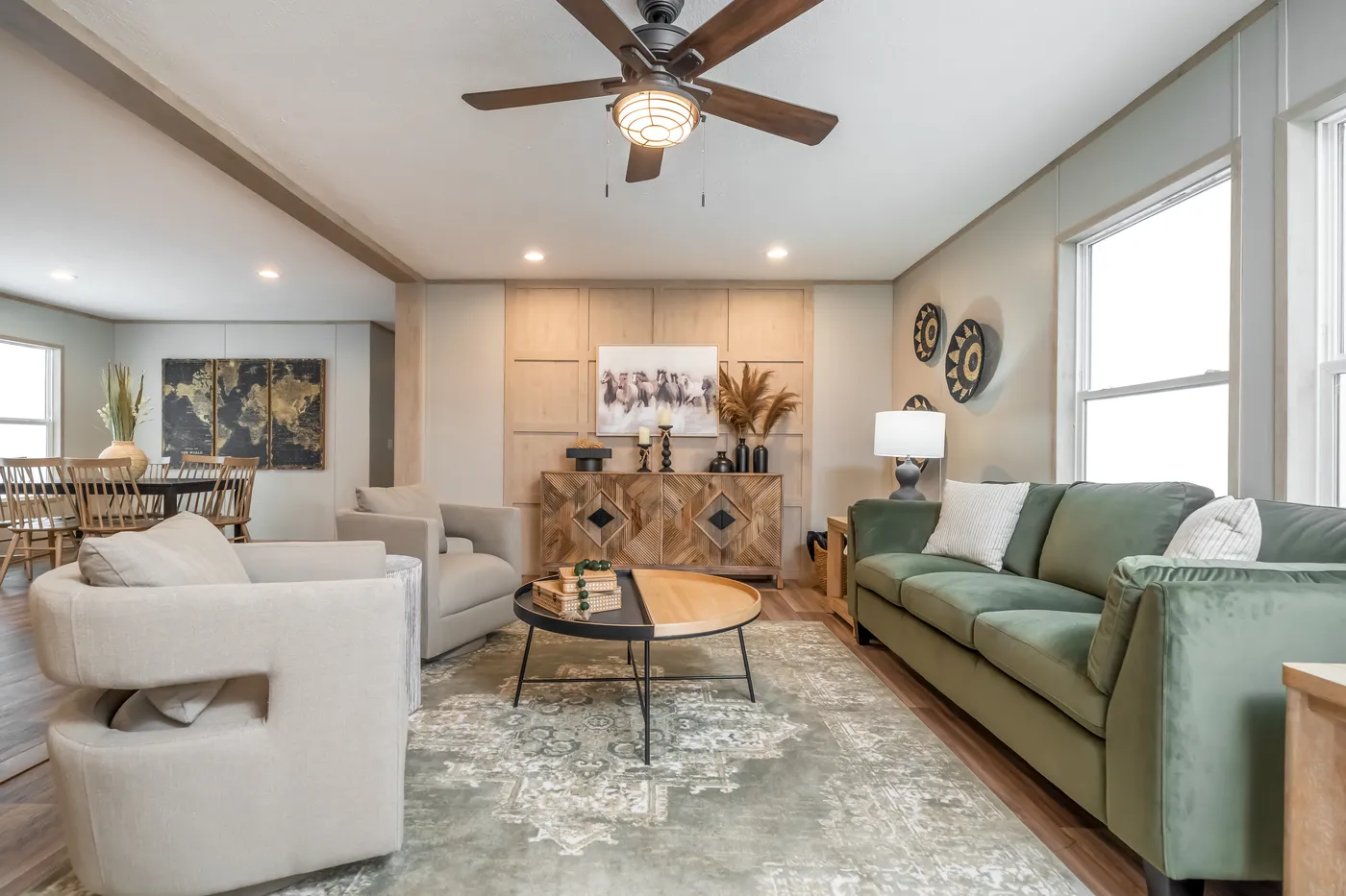 The CROCKETT Exterior. This Manufactured Mobile Home features 3 bedrooms and 2 baths.