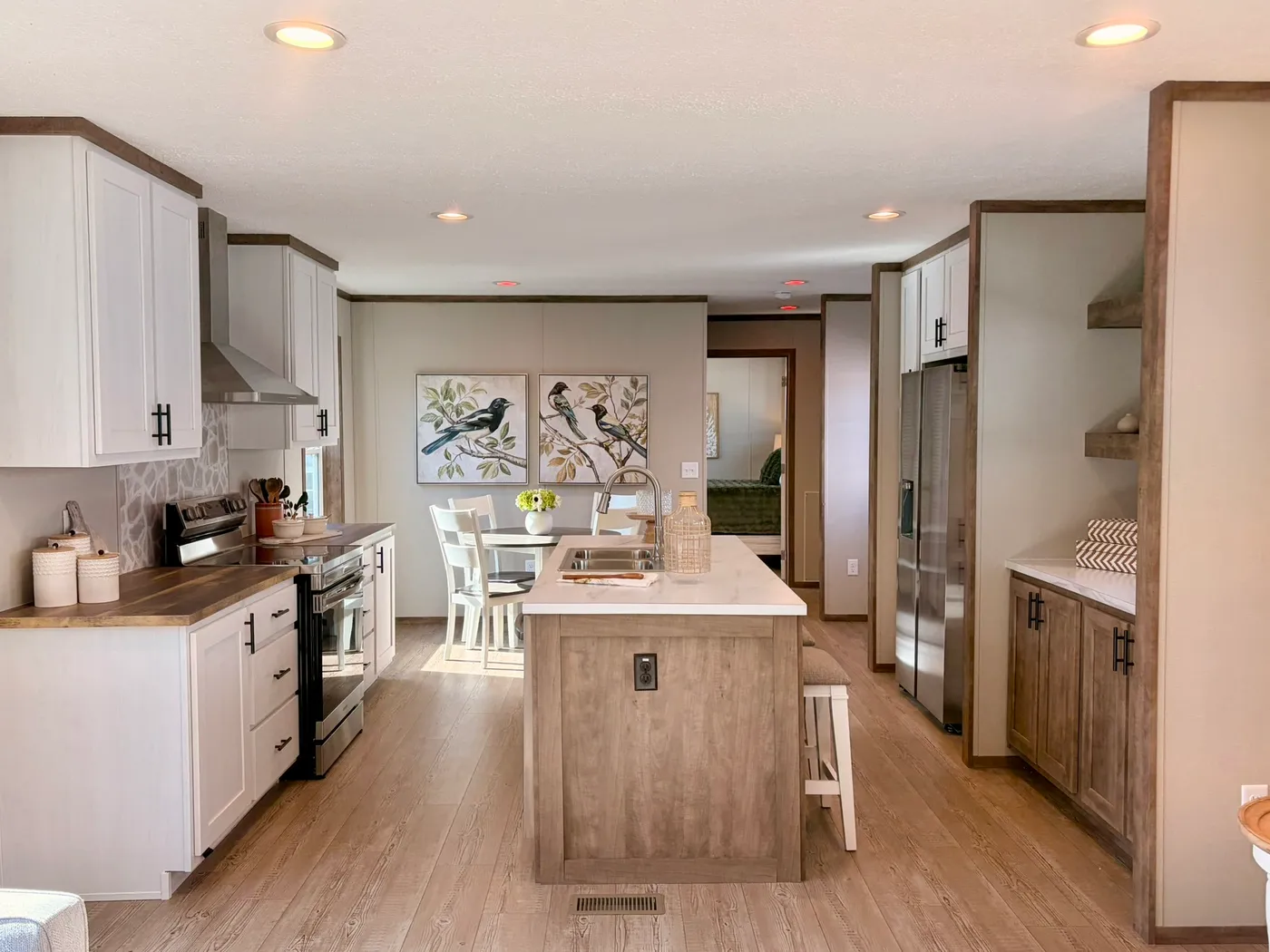 The HUDSON Kitchen. This Manufactured Mobile Home features 3 bedrooms and 2 baths.