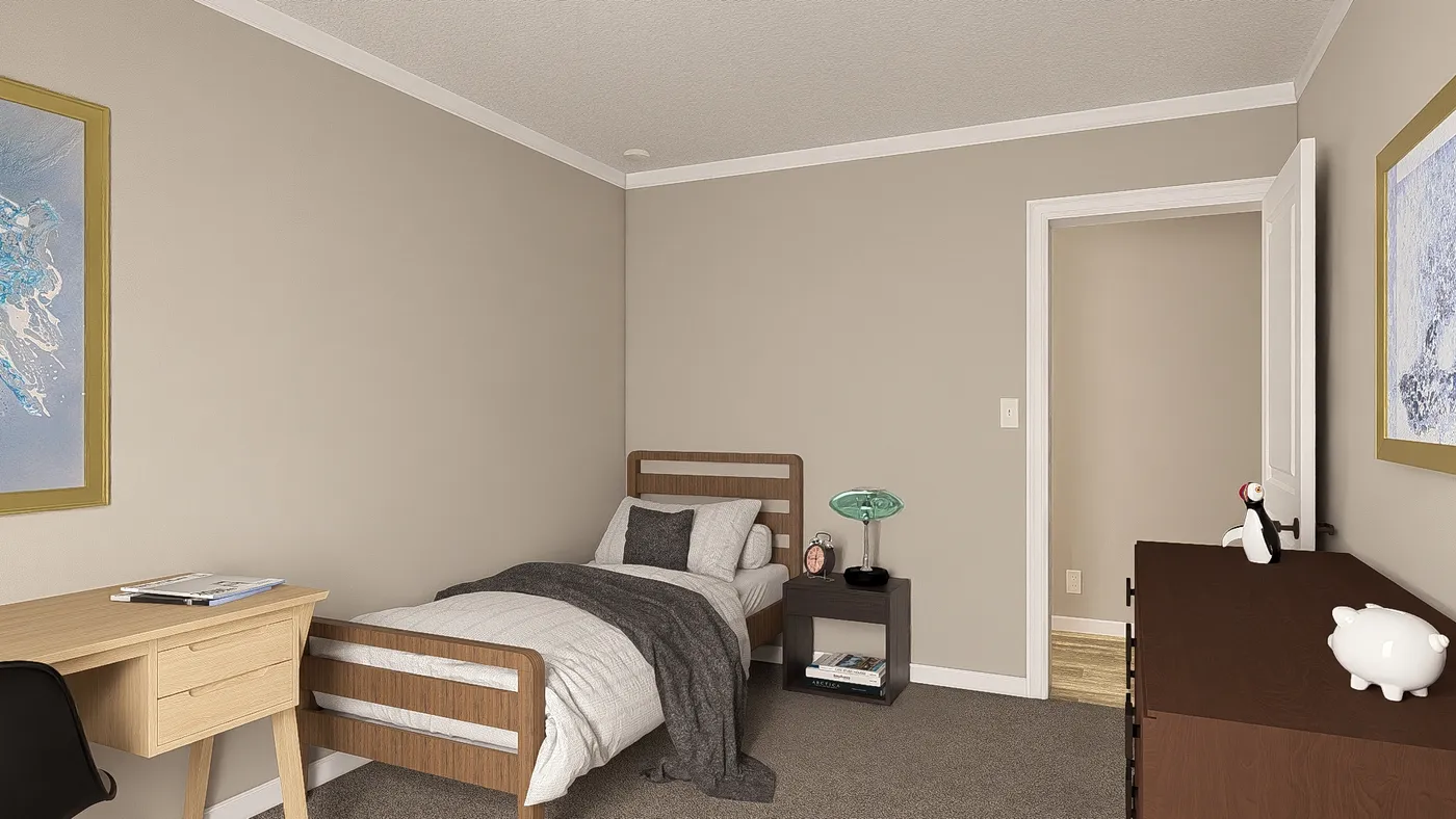 The THE BIG EASY Bedroom. This Manufactured Mobile Home features 4 bedrooms and 3 baths.
