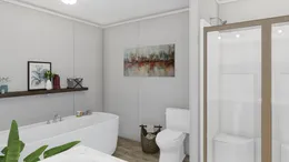 The THE FUSION C Primary Bathroom. This Manufactured Mobile Home features 3 bedrooms and 2 baths.