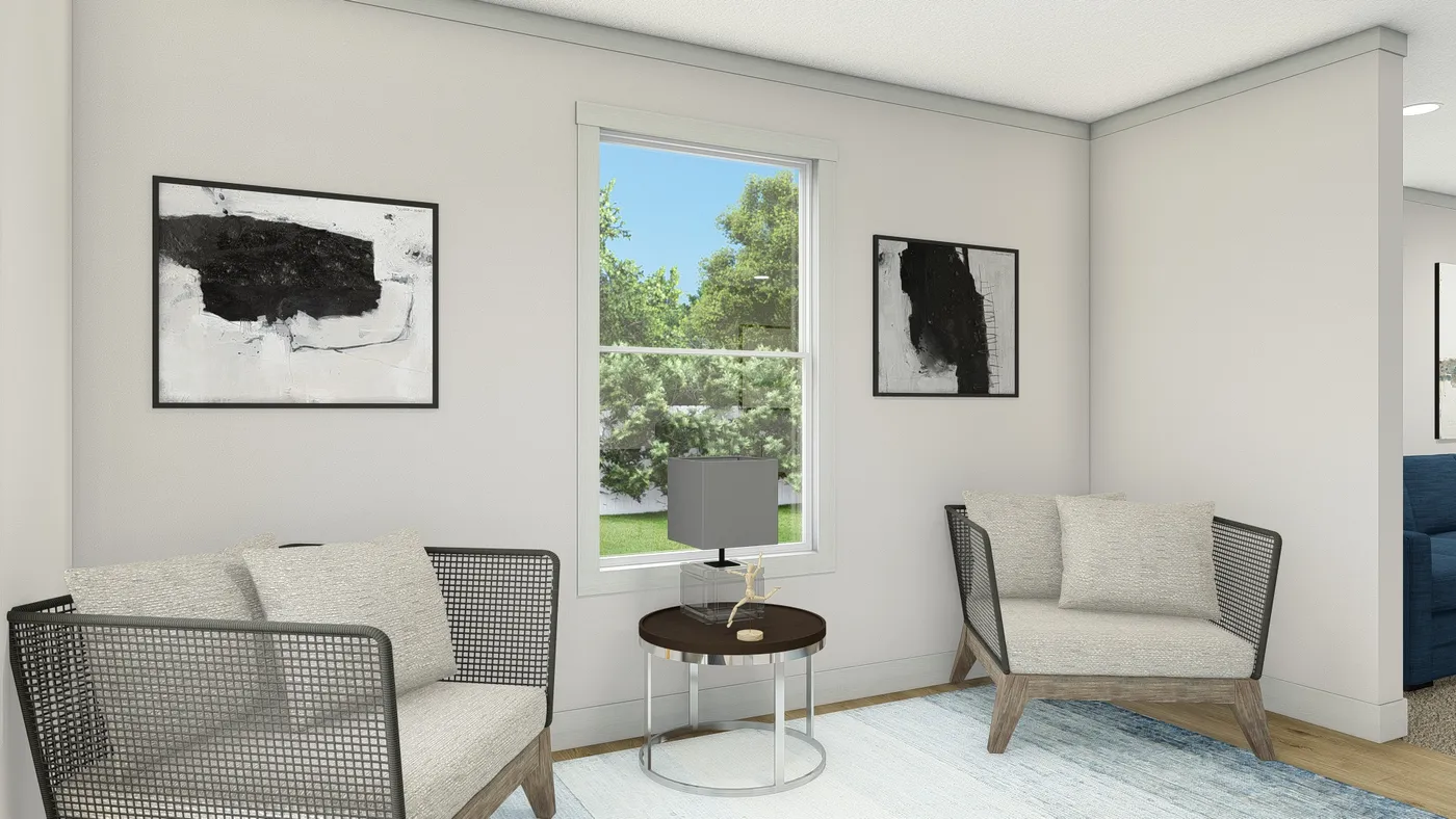 The FREE BIRD Flex. This Manufactured Mobile Home features 3 bedrooms and 2 baths.