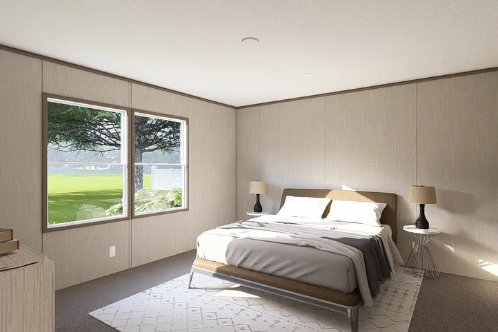 The ULTRA PRO 4 BR 28X68 Primary Bedroom. This Manufactured Mobile Home features 4 bedrooms and 2 baths.