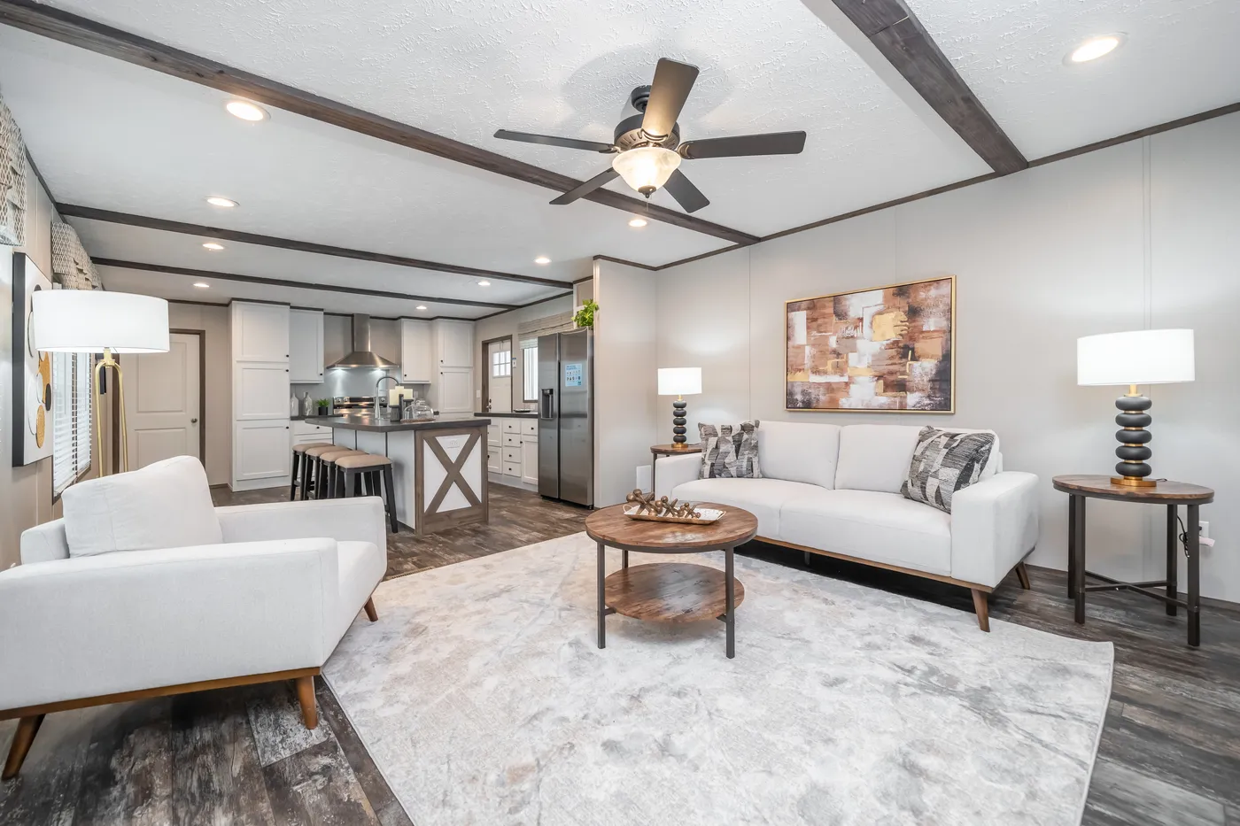 The THE GENERAL Living Room. This Manufactured Mobile Home features 3 bedrooms and 2 baths.