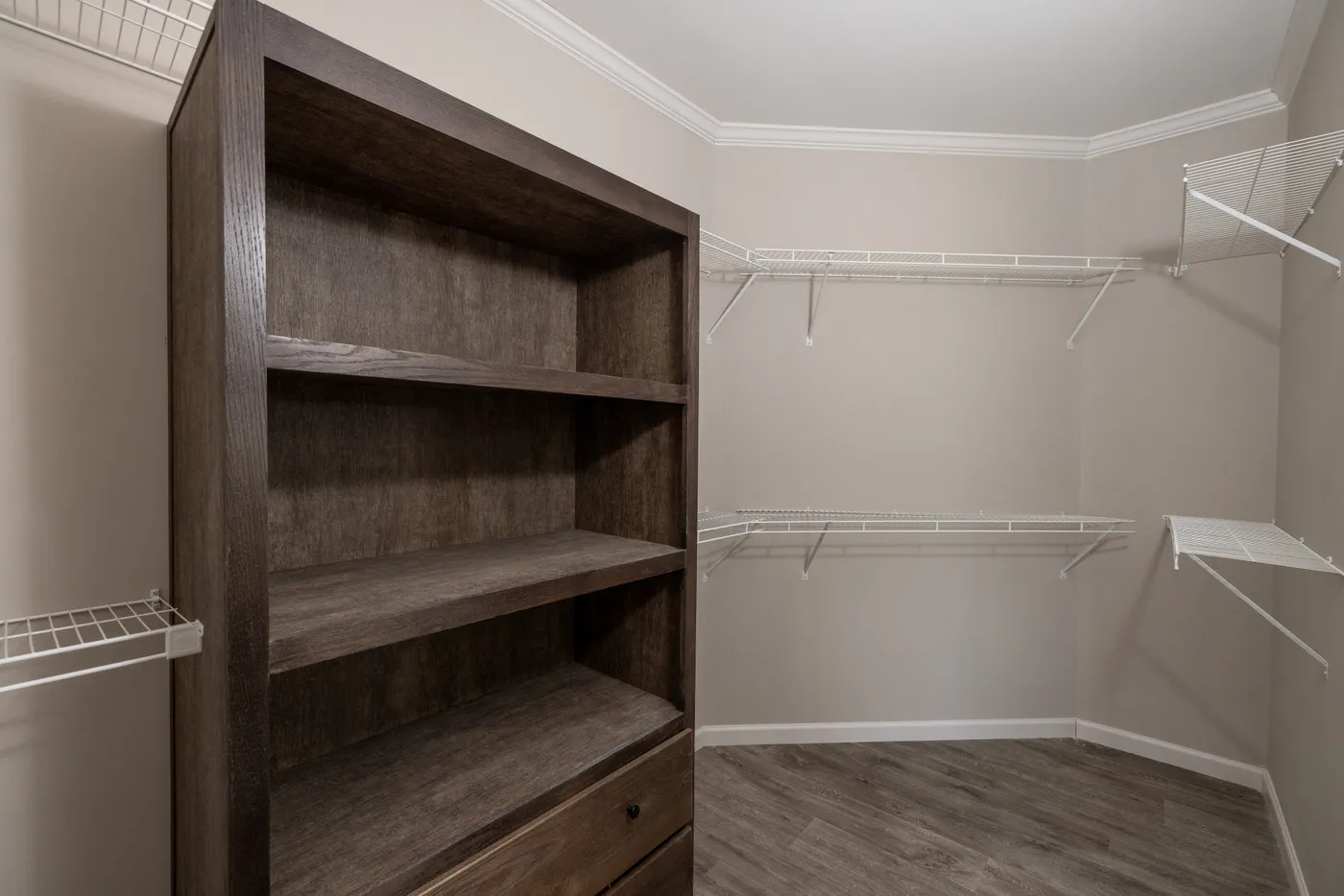 The THE ROGUE Primary Bedroom. This Manufactured Mobile Home features 3 bedrooms and 2 baths.
