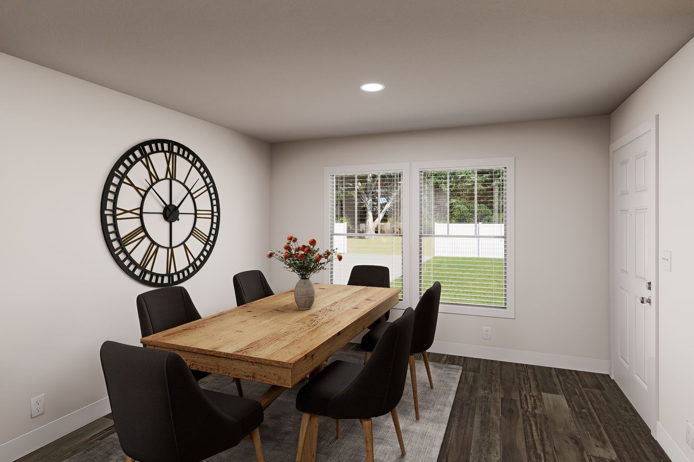 The 5628-MS068 CARMEL Dining Area. This Manufactured Mobile Home features 3 bedrooms and 2 baths.