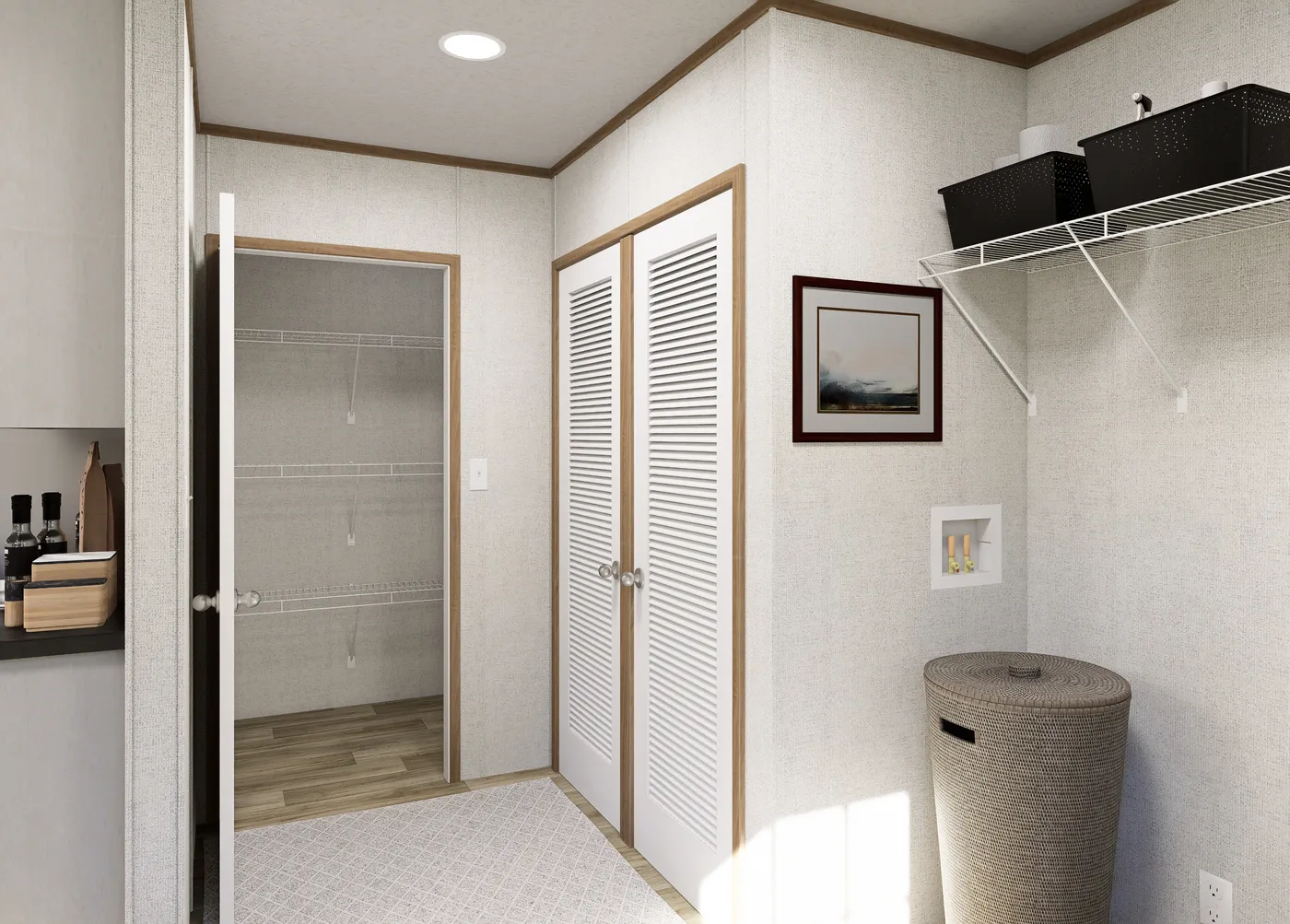 The HARBOR Utility Room. This Manufactured Mobile Home features 3 bedrooms and 2 baths.