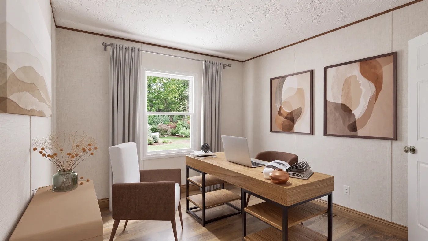 The SYCAMORE Bedroom. This Manufactured Mobile Home features 4 bedrooms and 2 baths.