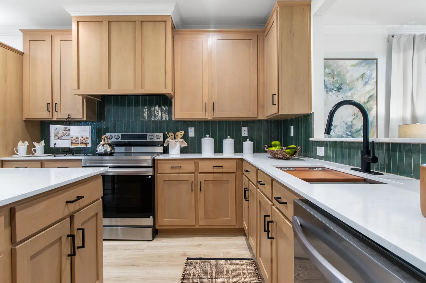 The THE VALENTINO Kitchen. This Manufactured Mobile Home features 4 bedrooms and 2.5 baths.