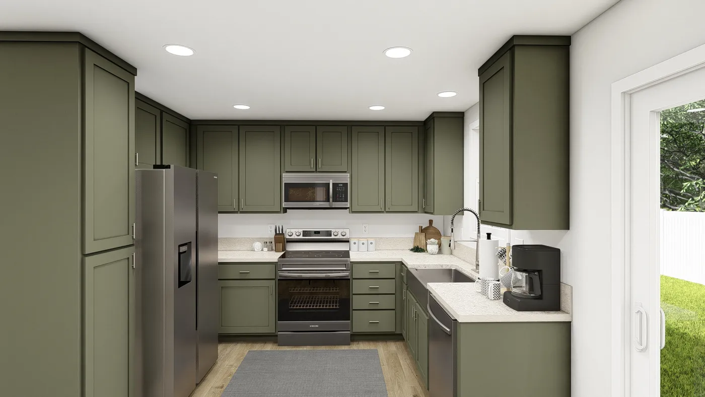 The DRM484F 48'              DREAM Kitchen. This Manufactured Mobile Home features 4 bedrooms and 2 baths.