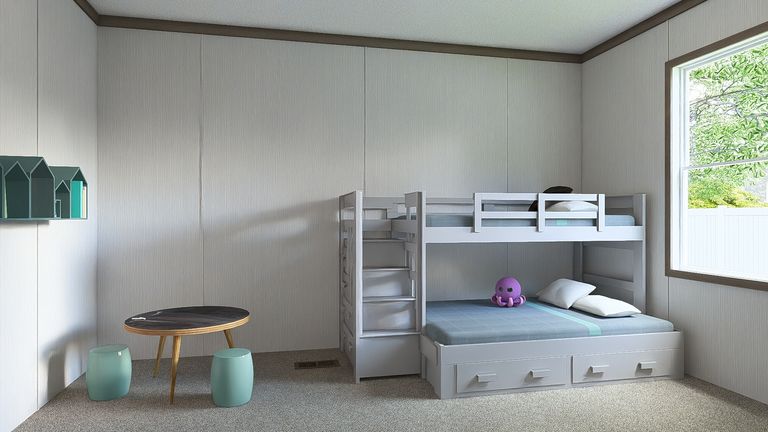 The ULTRA ISLAND BREEZE 56' Bedroom. This Manufactured Mobile Home features 3 bedrooms and 2 baths.