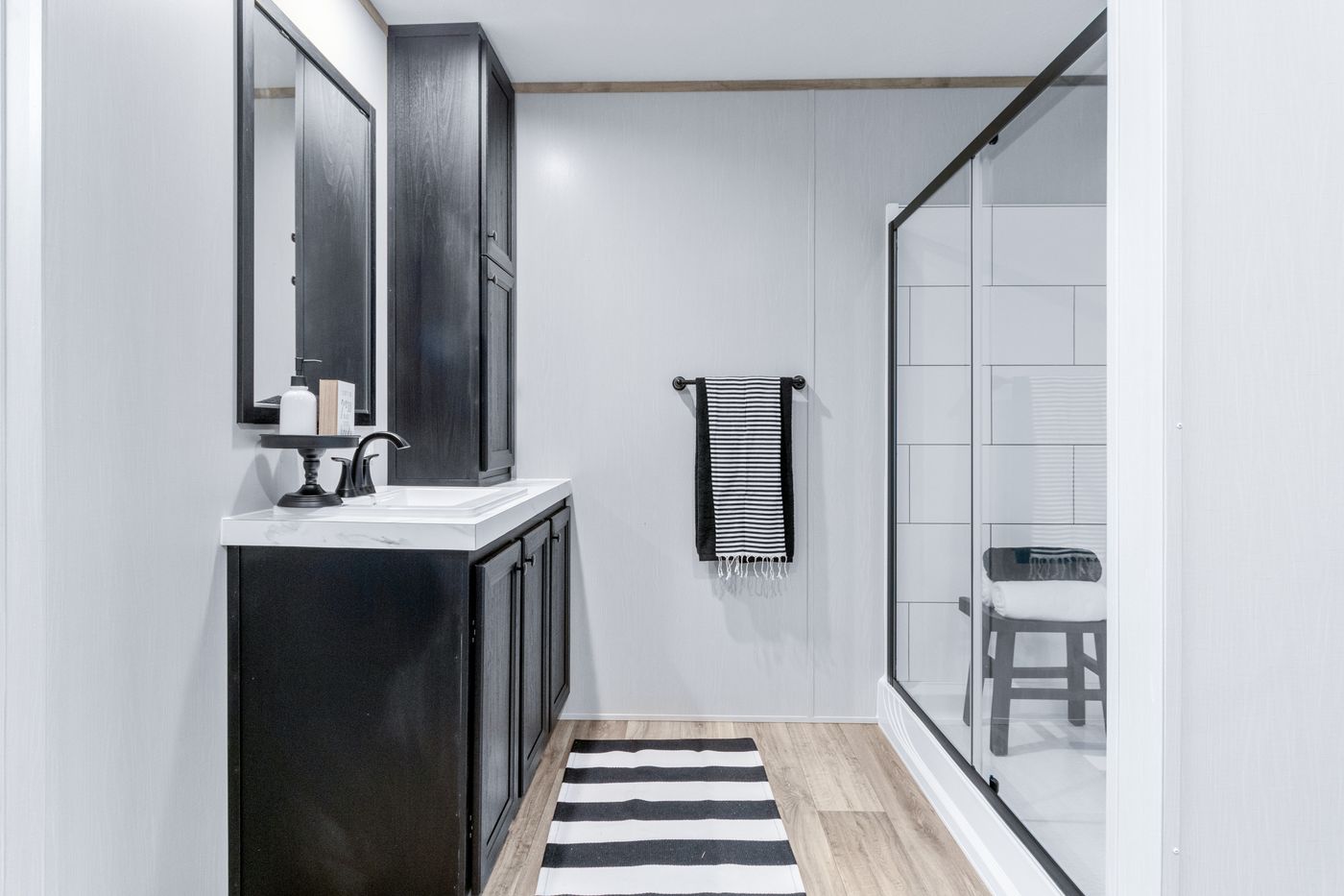 The ANATOLIA XL Primary Bathroom. This Manufactured Mobile Home features 3 bedrooms and 2 baths.