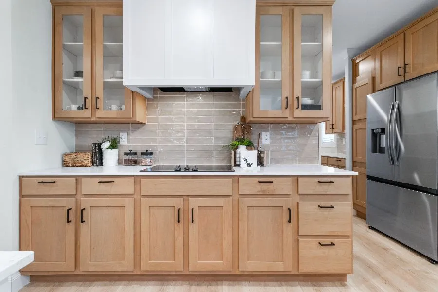 The THE ARCHIBALD Kitchen. This Manufactured Mobile Home features 4 bedrooms and 2 baths.