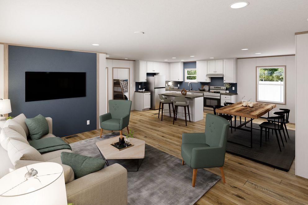 The ULTRA FLEX Foyer. This Manufactured Mobile Home features 3 bedrooms and 2 baths.