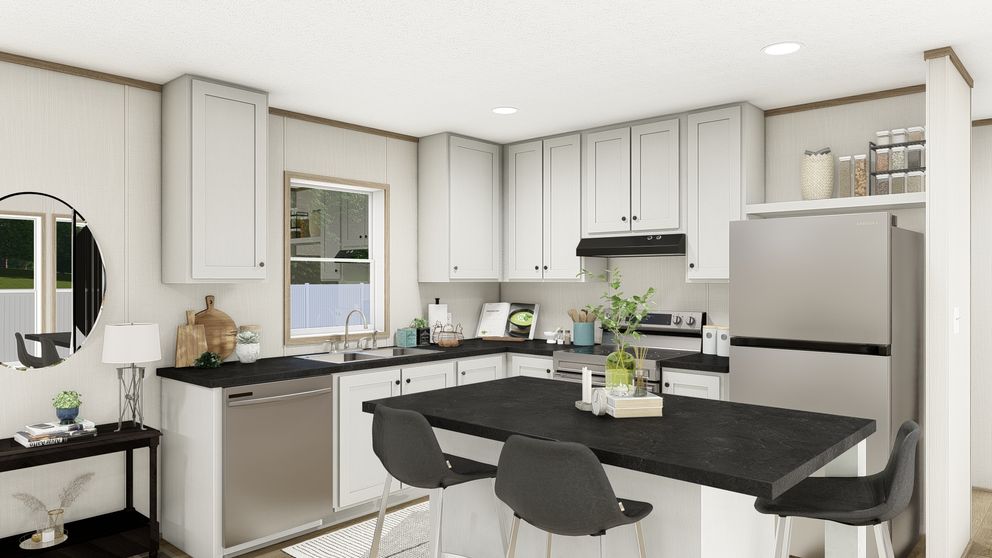 The BEACON Kitchen. This Manufactured Mobile Home features 3 bedrooms and 2 baths.