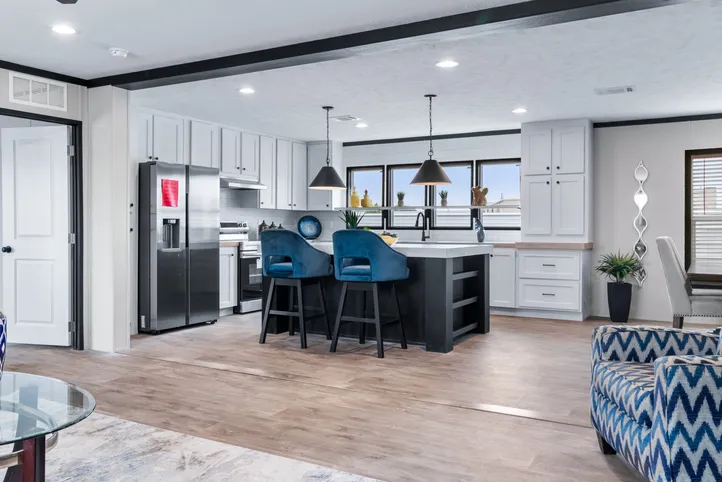 The HERCULES Kitchen. This Manufactured Mobile Home features 4 bedrooms and 2 baths.