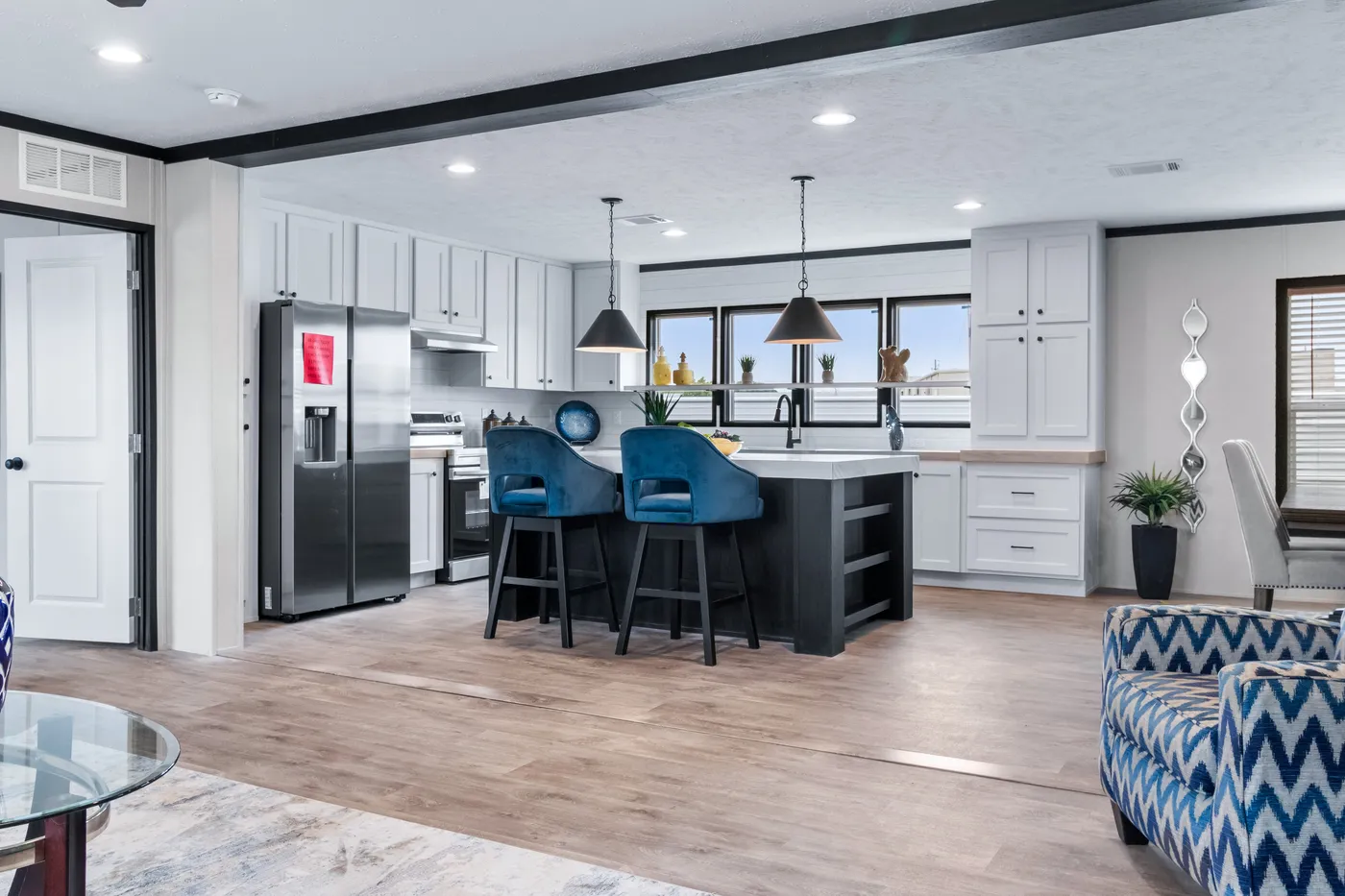 The HERCULES Kitchen. This Manufactured Mobile Home features 4 bedrooms and 2 baths.