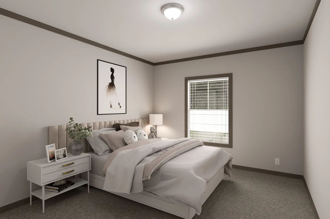 The EASY LIVIN' Bedroom. This Manufactured Mobile Home features 3 bedrooms and 2 baths.