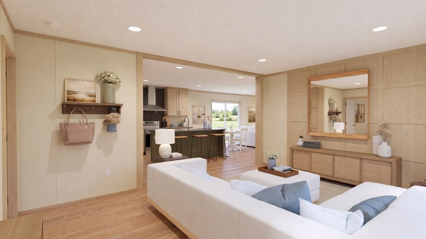 The BOONE Foyer. This Manufactured Mobile Home features 4 bedrooms and 2 baths.
