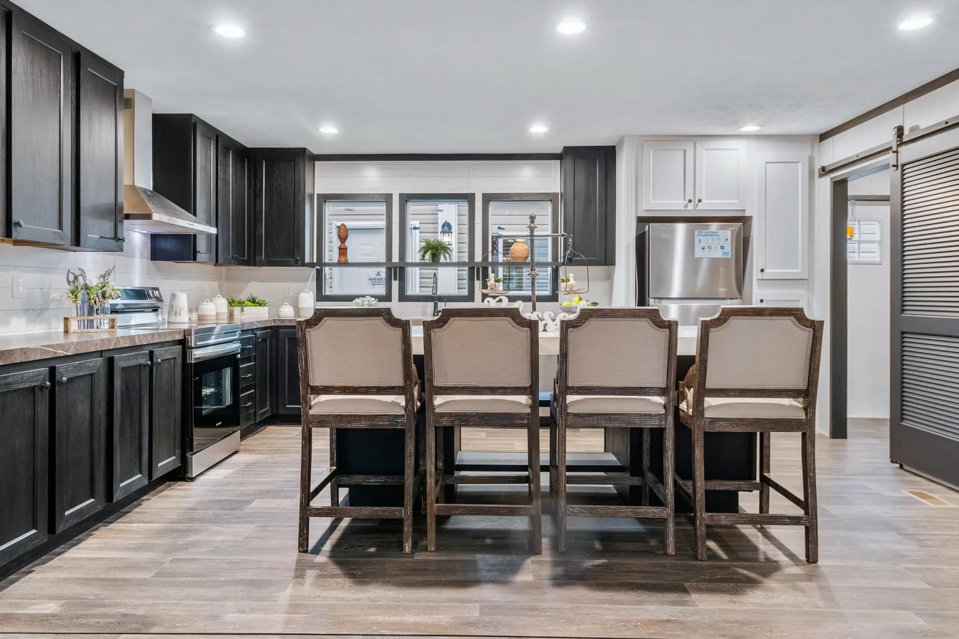 The THE RENEGADE Kitchen. This Manufactured Mobile Home features 3 bedrooms and 2 baths.