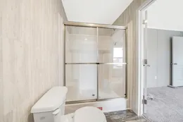The RUBY Primary Bathroom. This Manufactured Mobile Home features 2 bedrooms and 2 baths.