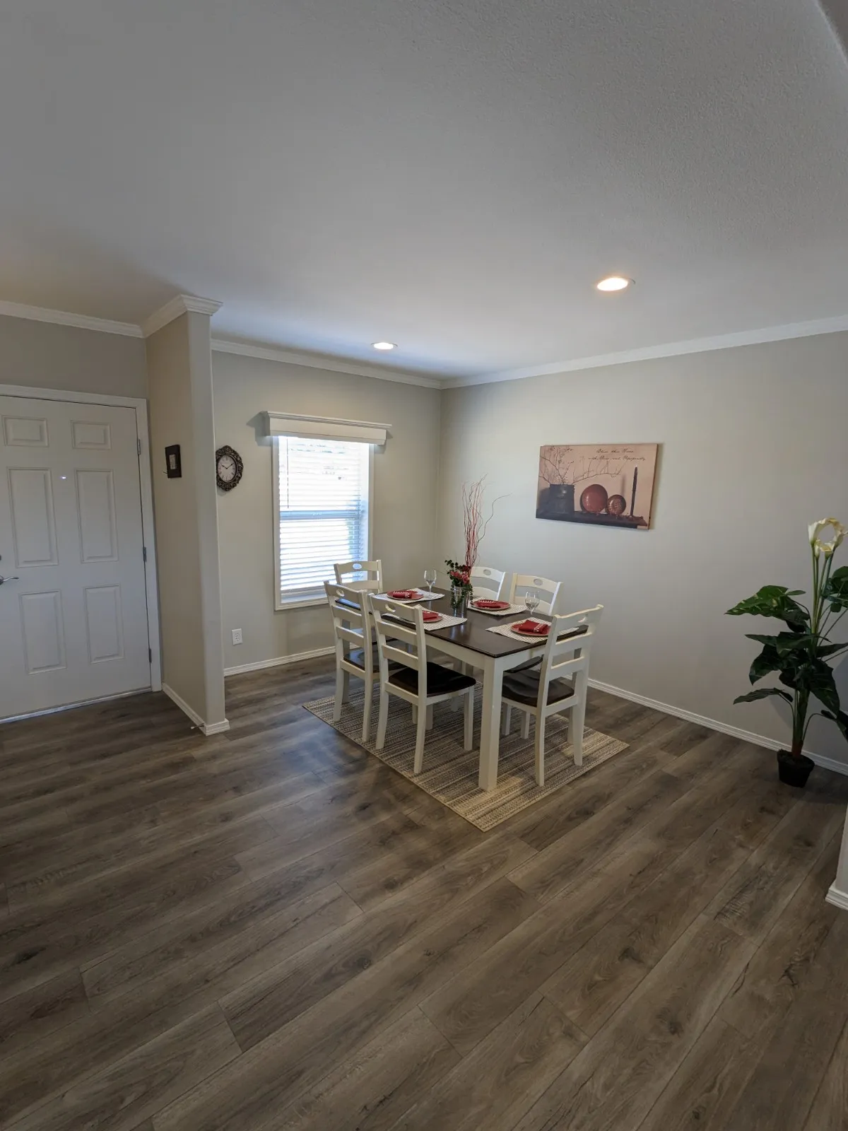 The CATALINA Dining Room. This Manufactured Mobile Home features 3 bedrooms and 2 baths.