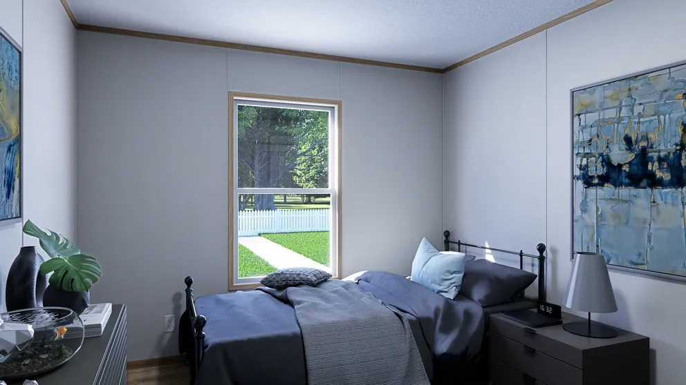 The ECLIPSE Guest Bedroom. This Manufactured Mobile Home features 4 bedrooms and 2 baths.