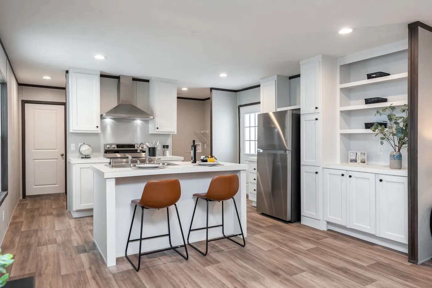 The ESSENCE Kitchen. This Manufactured Mobile Home features 3 bedrooms and 2 baths.