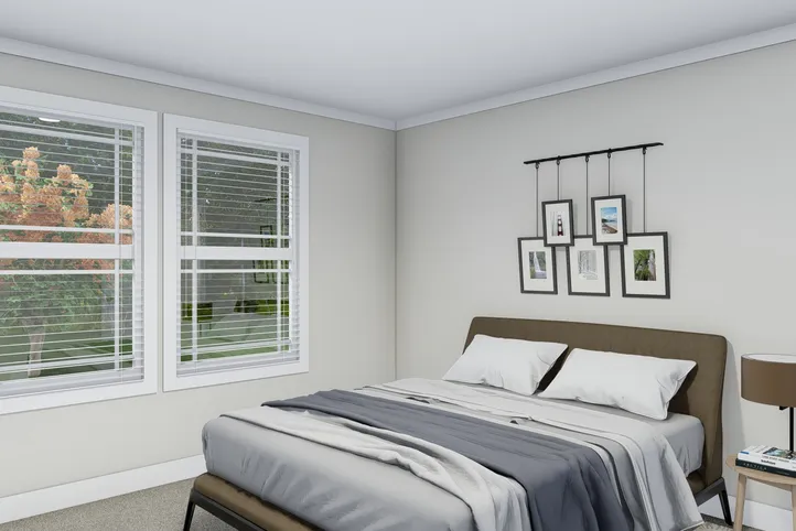 The TAHOE 3272A Bedroom. This Manufactured Mobile Home features 3 bedrooms and 2 baths.