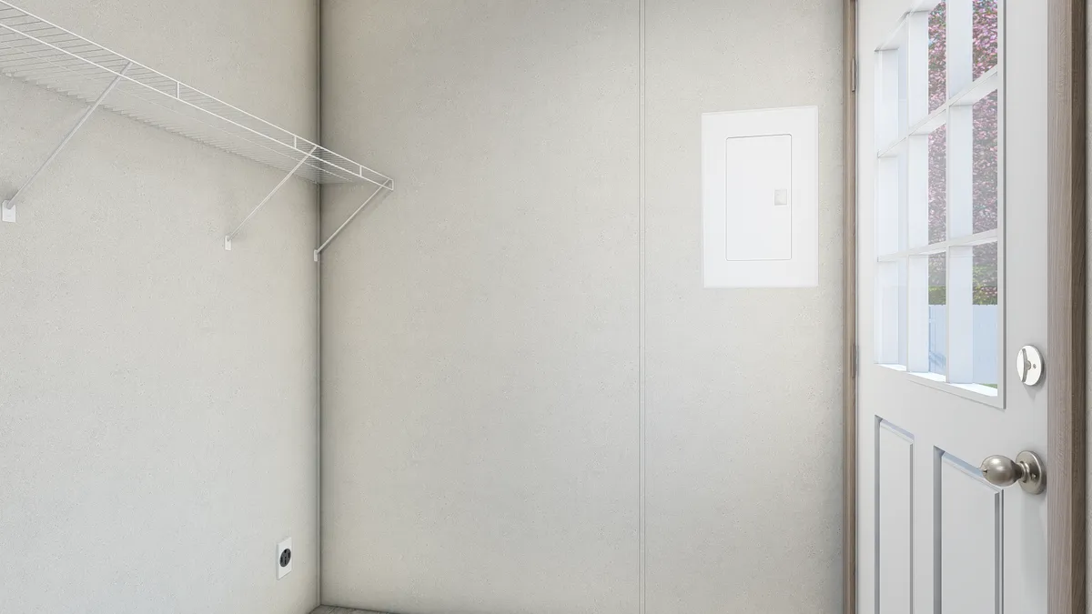 The 6616-4711 THE PULSE Utility Room. This Manufactured Mobile Home features 3 bedrooms and 2 baths.