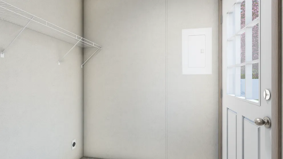 The 6616-4711 THE PULSE Utility Room. This Manufactured Mobile Home features 3 bedrooms and 2 baths.