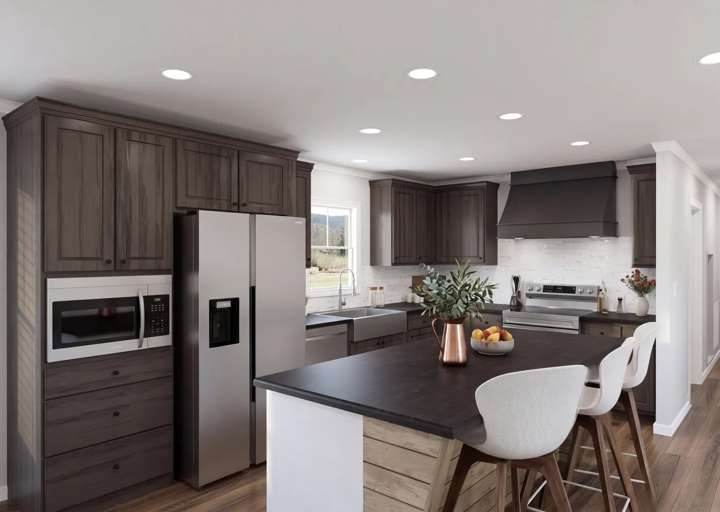The THE ROOSEVELT Kitchen. This Manufactured Mobile Home features 4 bedrooms and 3 baths.