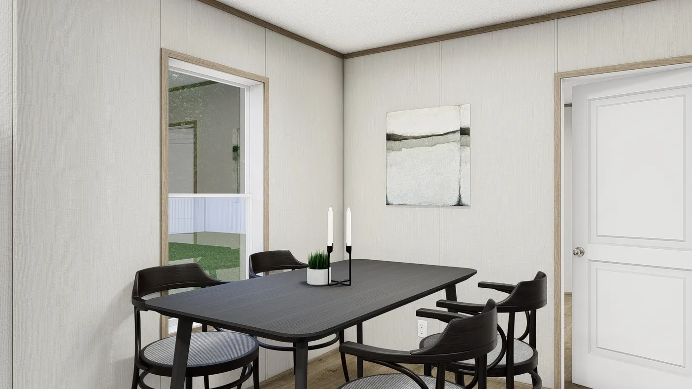 The NORTHSTAR  16X76 Dining Area. This Manufactured Mobile Home features 3 bedrooms and 2 baths.