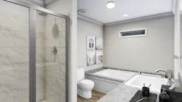 The BIG EASY M001 Primary Bathroom. This Modular Home features 4 bedrooms and 2 baths.