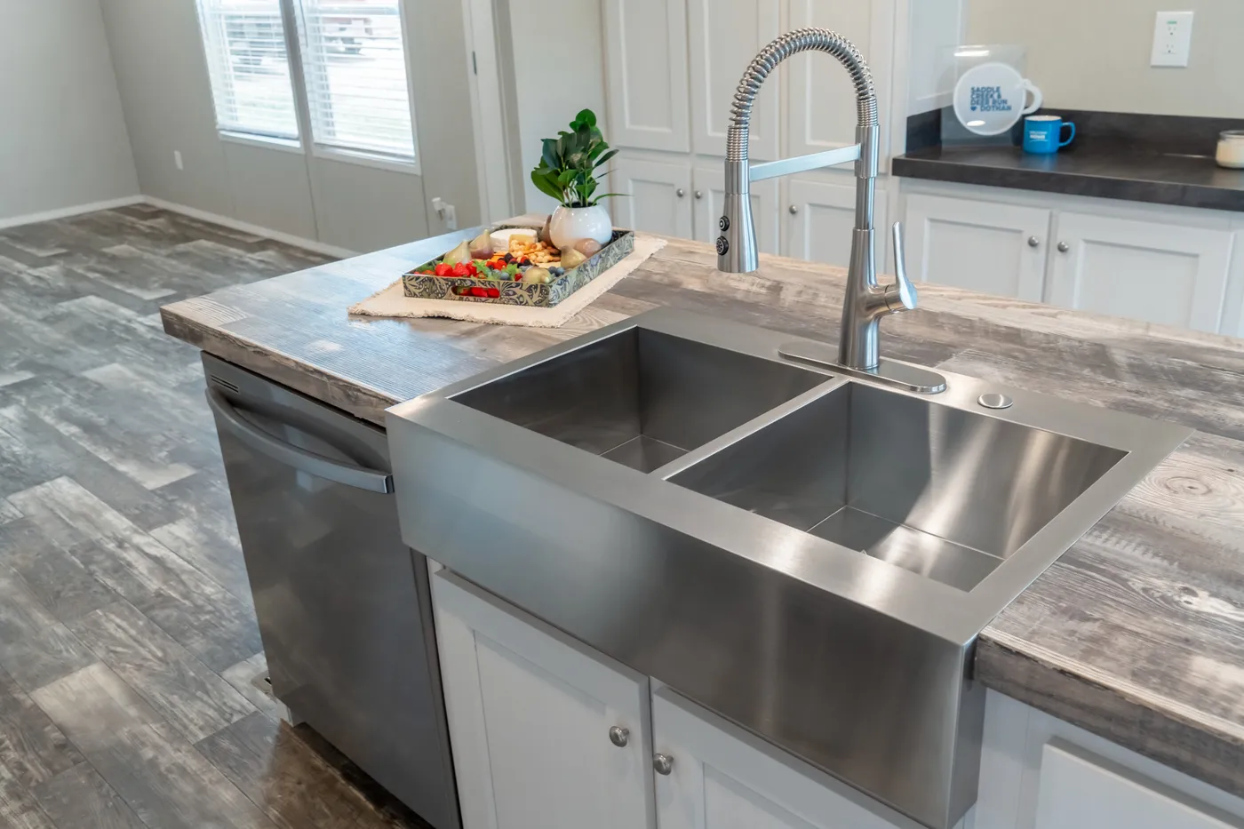 The NORTHSHORE Kitchen. This Manufactured Mobile Home features 3 bedrooms and 2 baths.