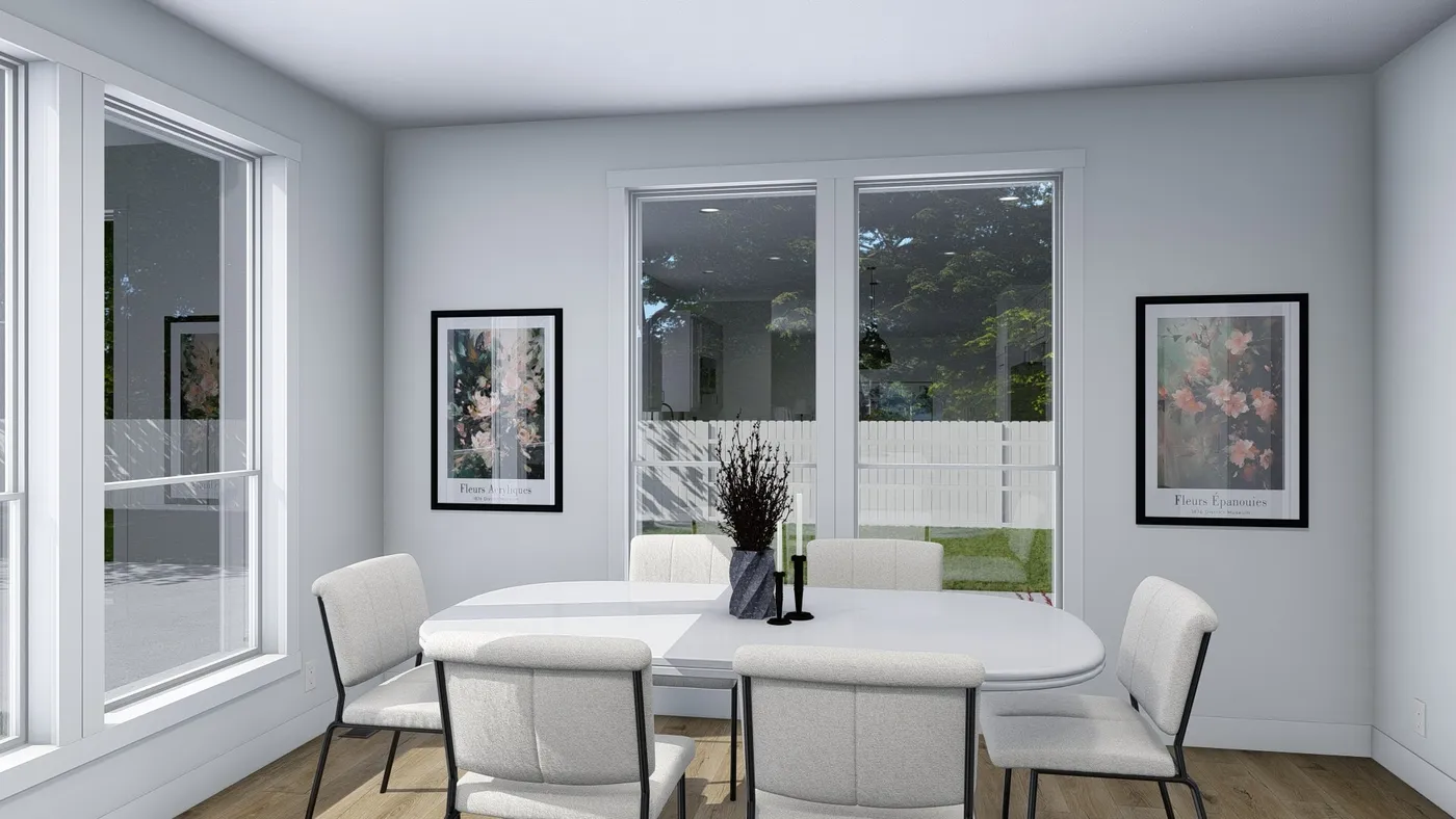 The BRYCE Dining Room. This Manufactured Mobile Home features 3 bedrooms and 2 baths.