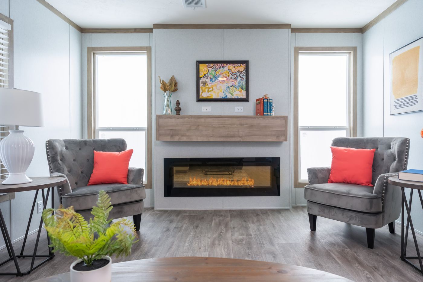 The BLUEBONNET BREEZE Den. This Manufactured Mobile Home features 3 bedrooms and 2 baths.
