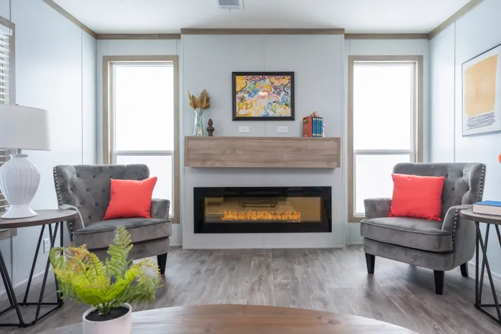 The BLUEBONNET BREEZE Den. This Manufactured Mobile Home features 3 bedrooms and 2 baths.