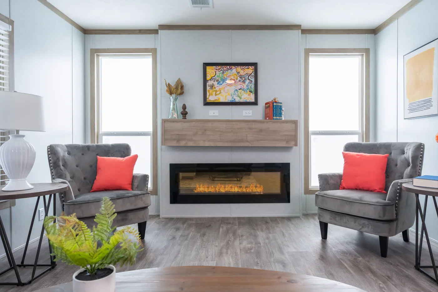 The BLUEBONNET BREEZE Den. This Manufactured Mobile Home features 3 bedrooms and 2 baths.