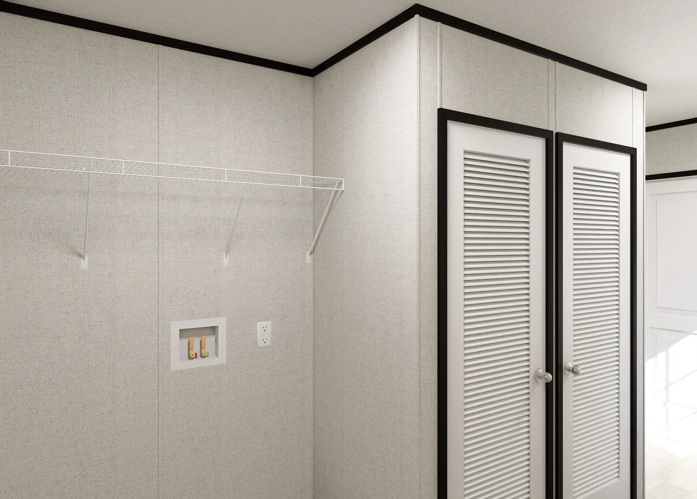 The HORIZON NORTHSTAR 16763A Utility Room. This Manufactured Mobile Home features 3 bedrooms and 2 baths.