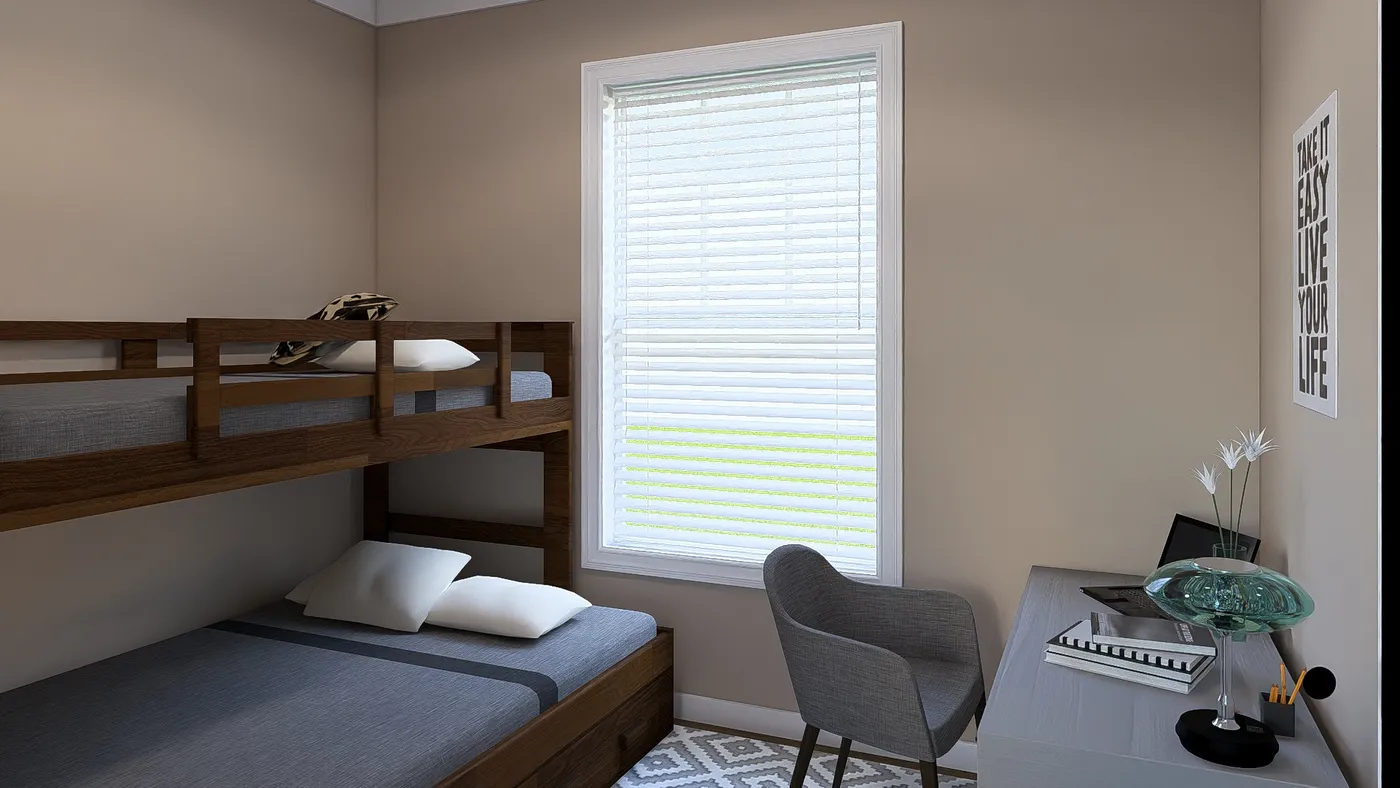 The THE DREAM Bedroom. This Manufactured Mobile Home features 3 bedrooms and 2 baths.