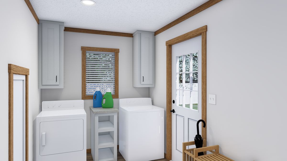 The LAYLA Utility Room. This Manufactured Mobile Home features 4 bedrooms and 2 baths.