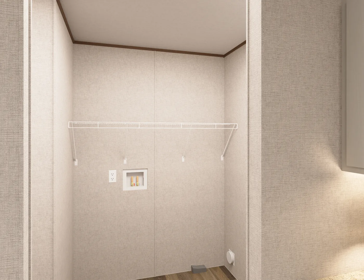 The OAK Utility Room. This Manufactured Mobile Home features 4 bedrooms and 2 baths.