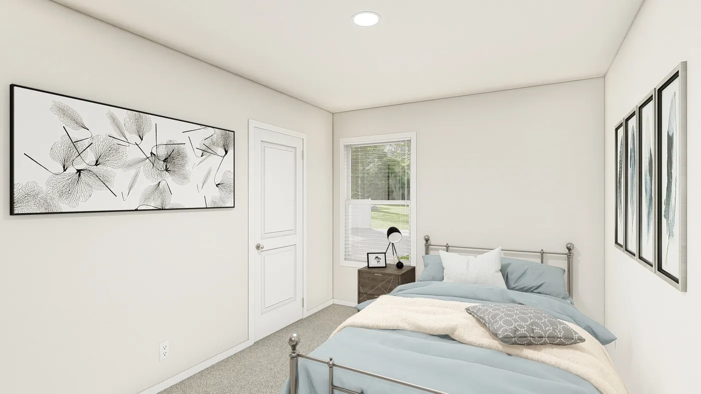 The DRM481F 48'              DREAM Bedroom. This Manufactured Mobile Home features 3 bedrooms and 2 baths.