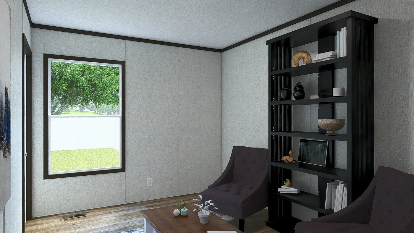 The SENSATION Bedroom. This Manufactured Mobile Home features 3 bedrooms and 2 baths.