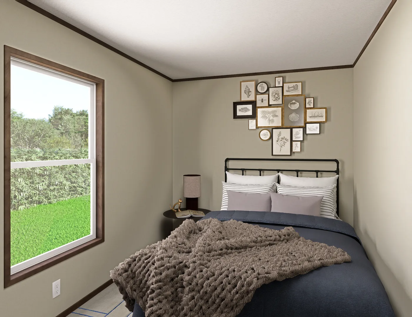 The TUSCANY Guest Bedroom. This Manufactured Mobile Home features 2 bedrooms and 2 baths.