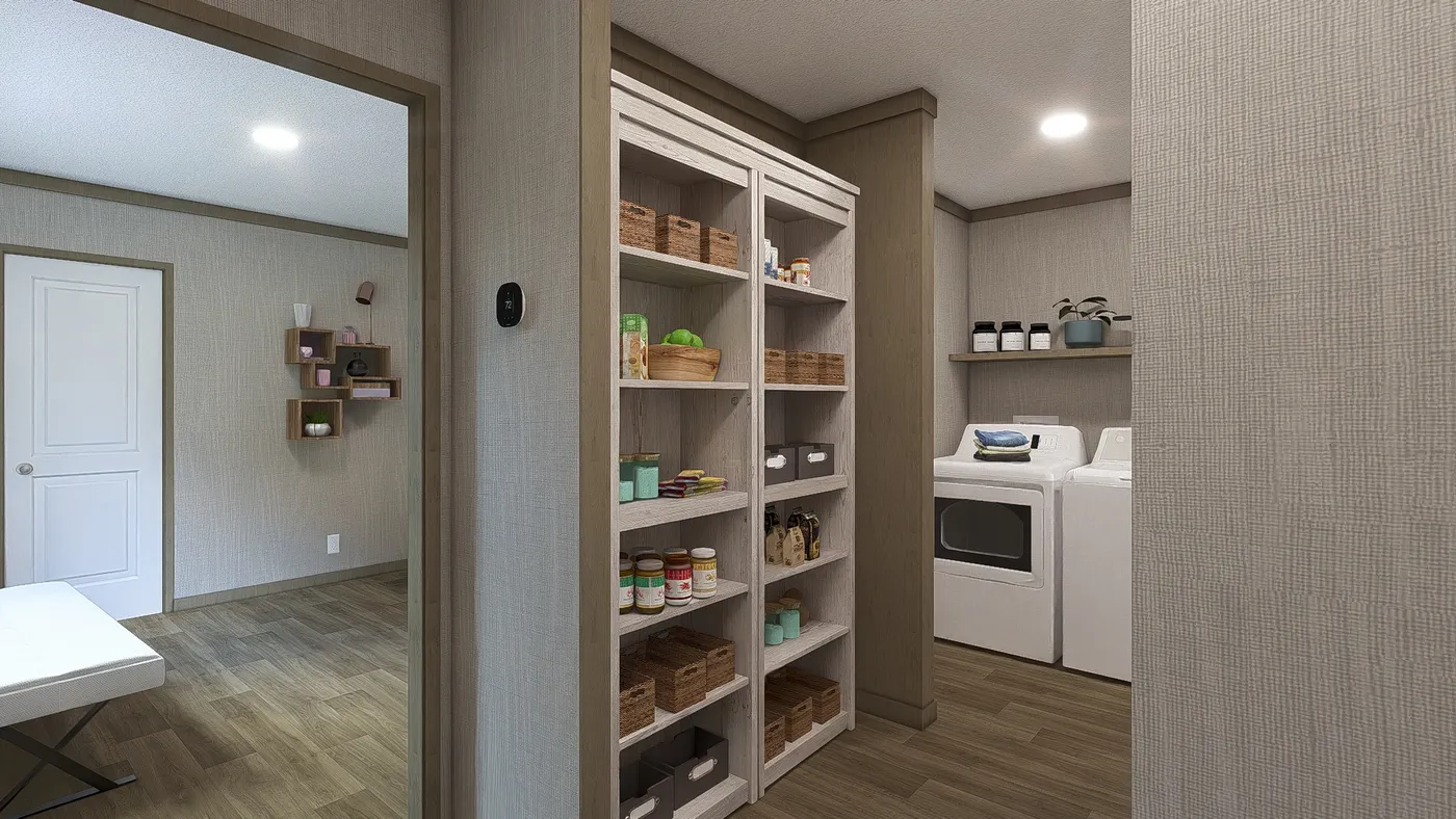 The SYDNEY Utility Room. This Manufactured Mobile Home features 3 bedrooms and 2 baths.