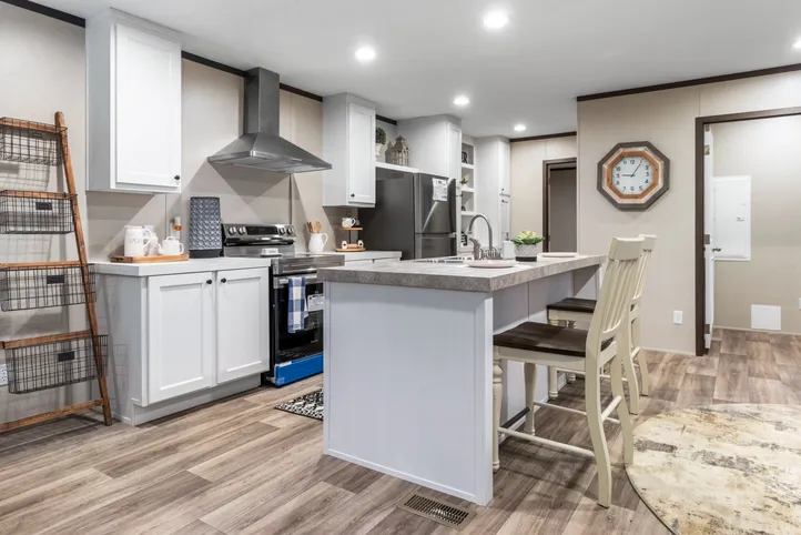 The COLOSSAL Kitchen. This Manufactured Mobile Home features 3 bedrooms and 2 baths.