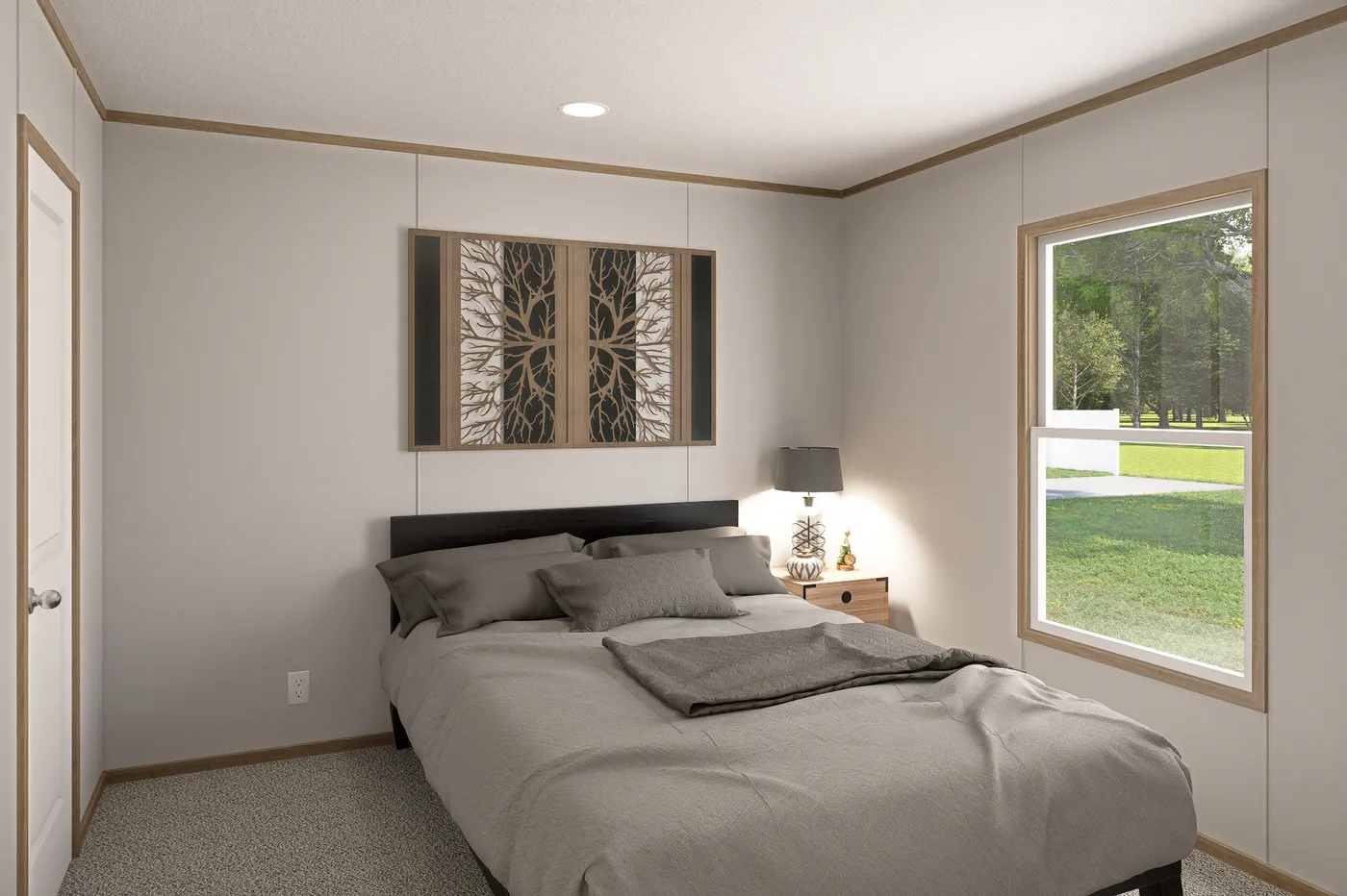 The THE EAGLE 60 Bedroom. This Manufactured Mobile Home features 3 bedrooms and 2 baths.