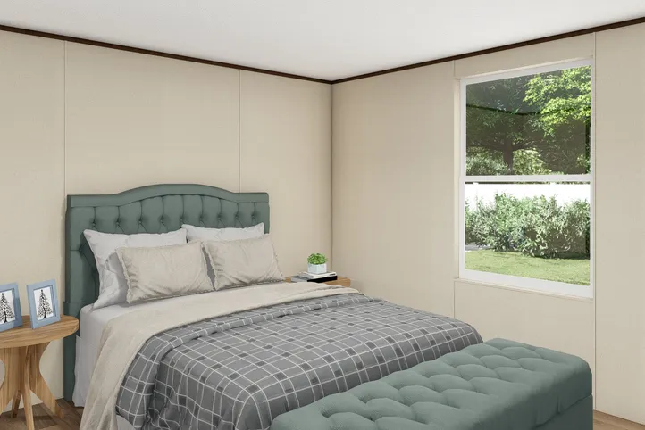 The PRIDE Bedroom. This Manufactured Mobile Home features 4 bedrooms and 2 baths.
