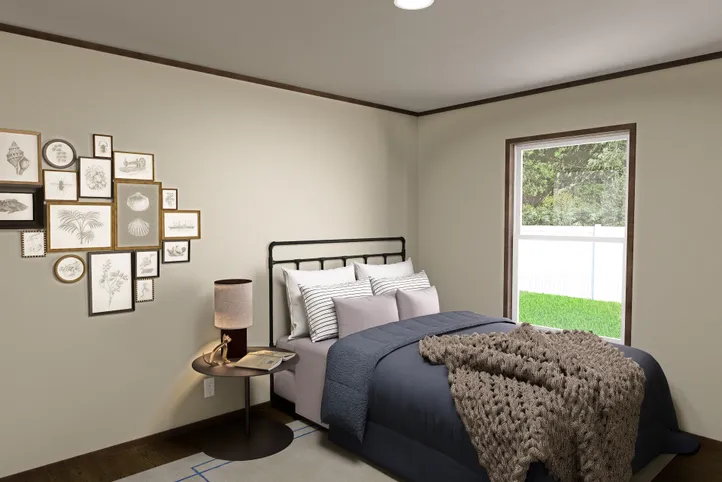 The MOROCCO Guest Bedroom. This Manufactured Mobile Home features 4 bedrooms and 2 baths.